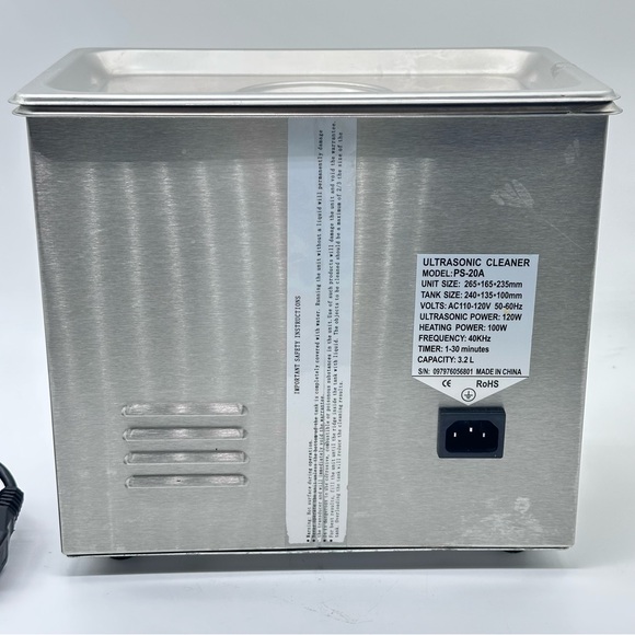 Digital Ultrasonic Cleaner with Cable - Model PS-20A - 3.2L - Picture 6 of 11